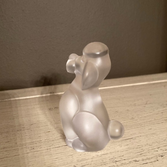Vintage Frosted Glass Poodle - Picture 3 of 8